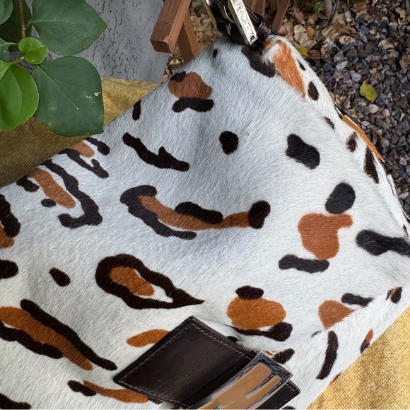 Fendi Vintage Leopard Ponyhair Mama Baguette Shoulder Bag - Picture 4 of 16